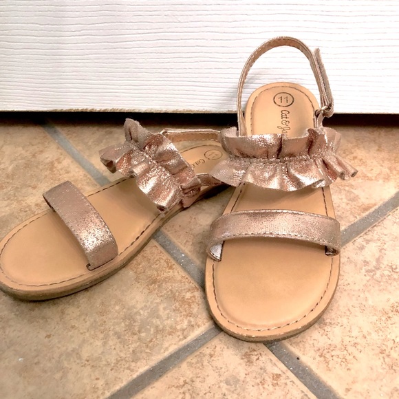 Cat & Jack Other - Cat & Jack Rose Gold Sandals